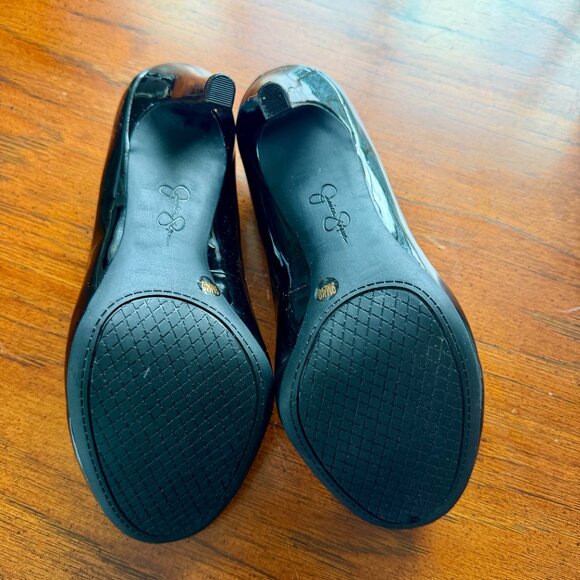 Jessica Simpson Calie Pump in Black Patent Size 9 Faux Leather - Picture 13 of 14